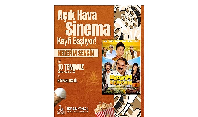 Bayraklı'da Açık Hava Sinema Günleri Başlıyor