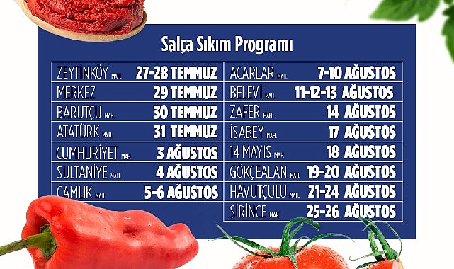 Efes Selçuk'ta kışlık salça hazırlıkları başlıyor