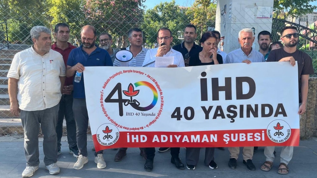 İHD Adıyaman’da 40’ıncı yılını kutladı: ‘Hakikatin peşindeyiz, barışta ısrarlıyız’
